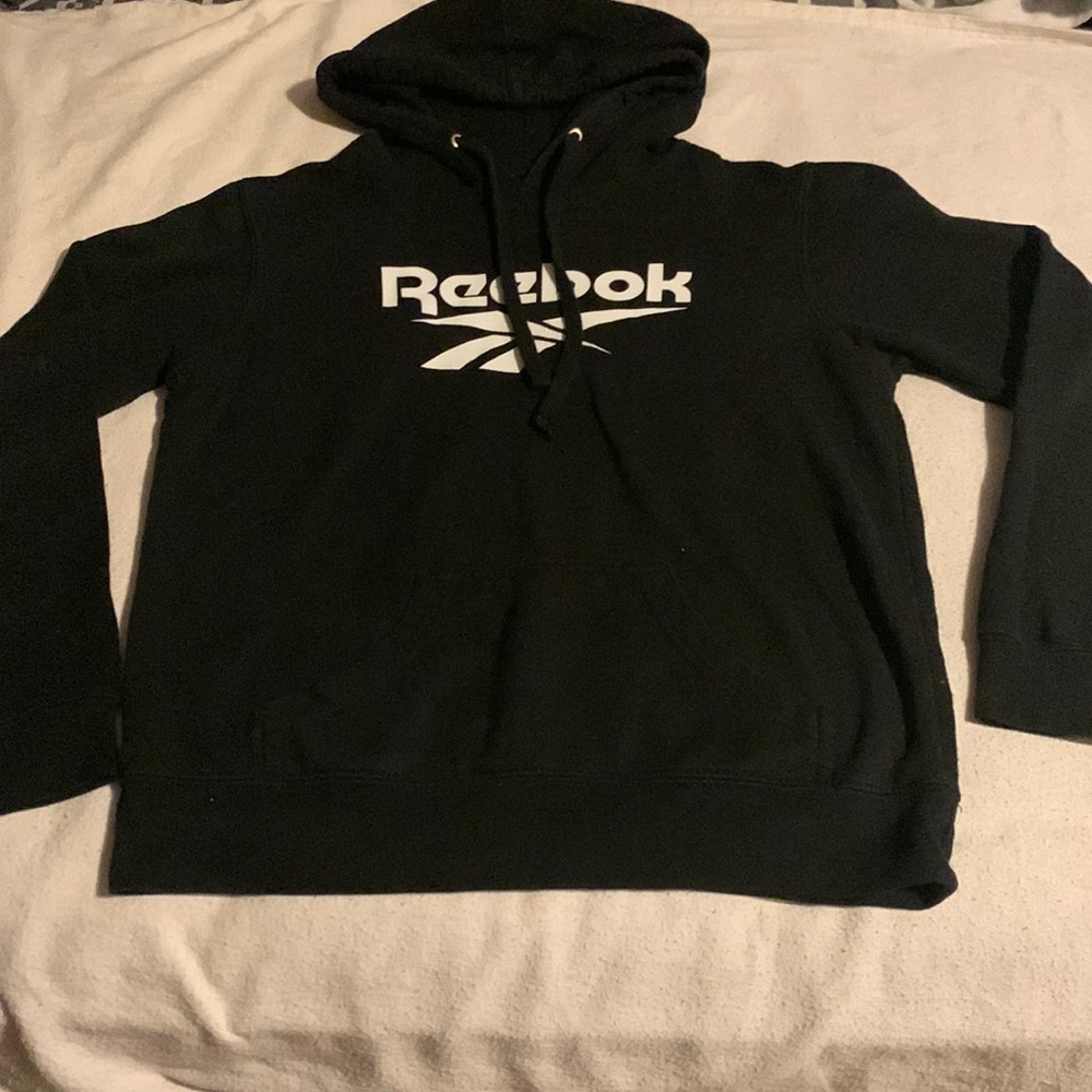 black Reebok hoodie